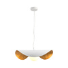 Lampa wisząca ENZO biało złota 40 cm