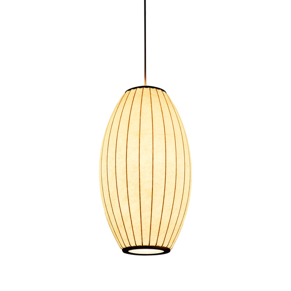 Lampa wisząca SILK BARREL biała 50 cm