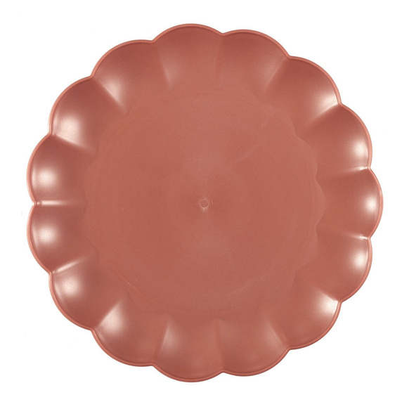 Talerz obiadowy Iris 25,5cm różowy