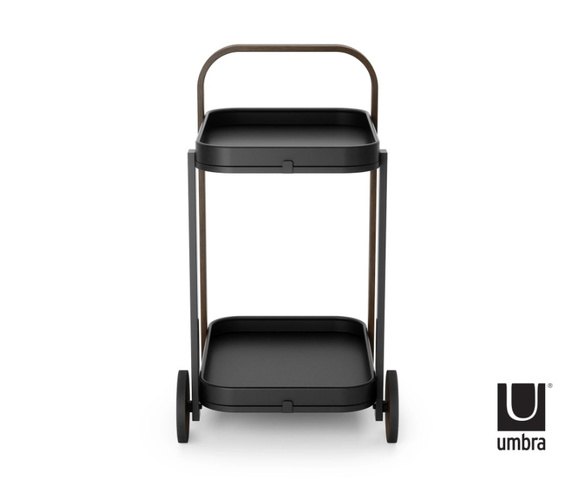 UMBRA wózek barowy BELLWOOD czarny orzechowy