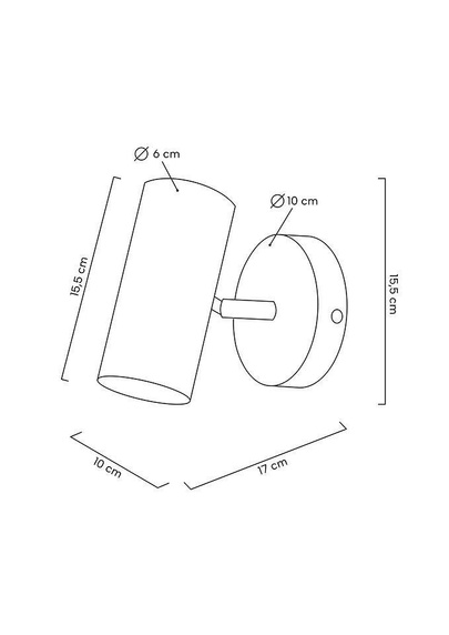MOOSEE lampa ścienna SPOT złota