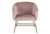 Fotel Ramsey VIC dusty rose/gold