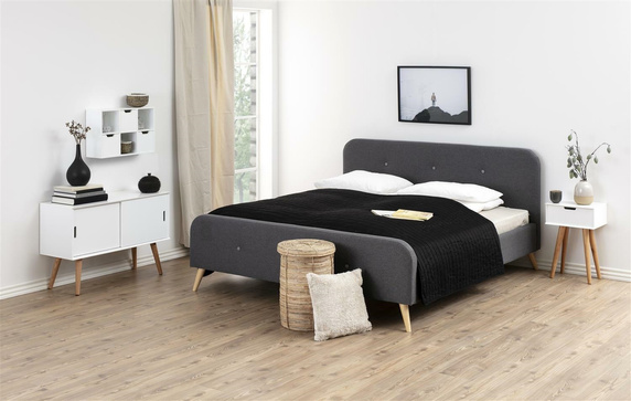 ACTONA szafka MITRA biała - MDF, nogi dębowe