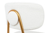 Krzesło FABIOLA BOUCLE białe