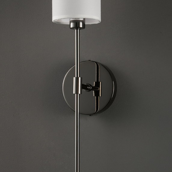 Lampa ścienna DARLING czarny połysk 53 cm