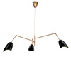 Lampa wisząca RAGNO czarna 150 cm