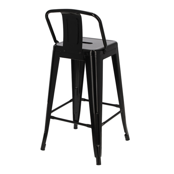 Hoker Paris Back short 66cm czarny insp.  Tolix