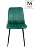 MODESTO krzesło LARA zielone - welur, metal
