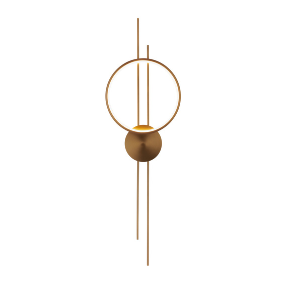 Lampa ścienna ECLIPTICA LED złota 100 cm