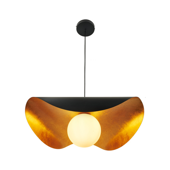 Lampa wisząca ENZO czarno złota 80 cm