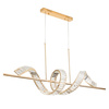 Lampa wisząca RITZ LED złota 150 cm