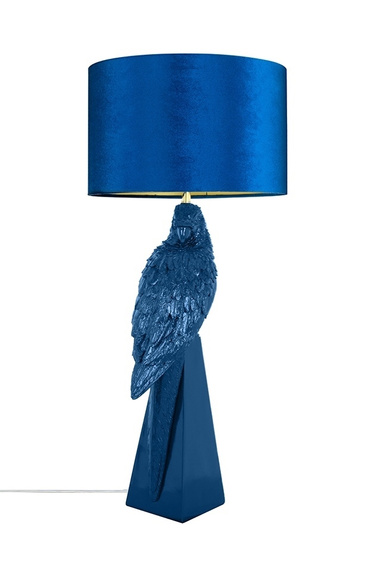 KARE lampa stołowa PARROT 84 cm niebieska