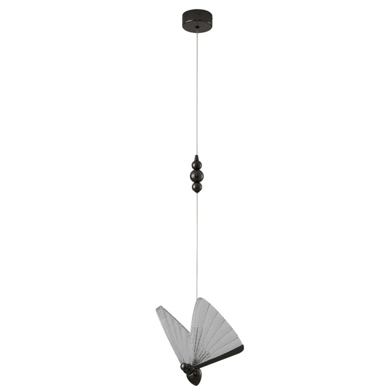 Lampa wisząca BEE LAMP 1, 21 cm- LED, czarna, w kształcie motyla