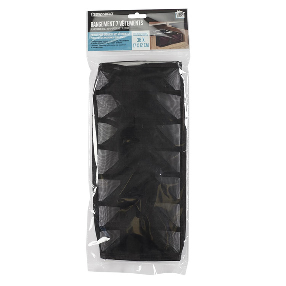 Organizer do szuflady z bielizną czarny