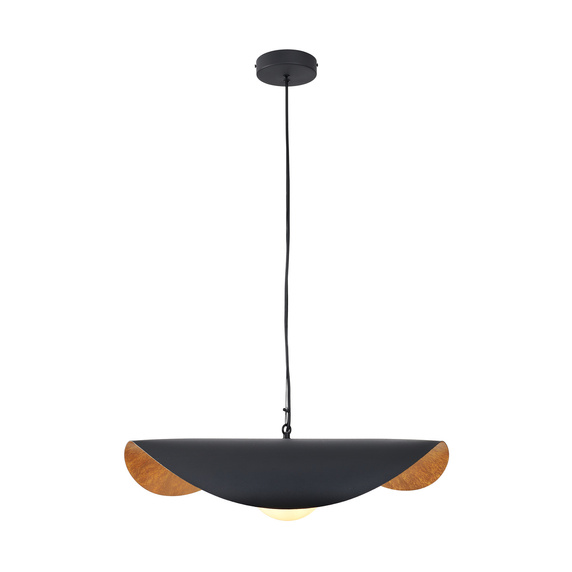 Lampa wisząca ENZO czarno złota kula 60 cm