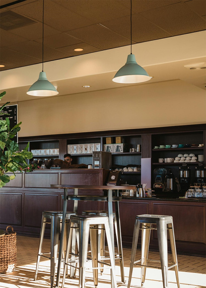 Hoker Paris 75cm. metaliczny insp. Tolix