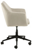 ACTONA fotel biurowy NORA beżowy - welur, metal
