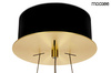 MOOSEE lampa wisząca SATURNUS 47 DUO złota - LED, kryształ, stal szczotkowana