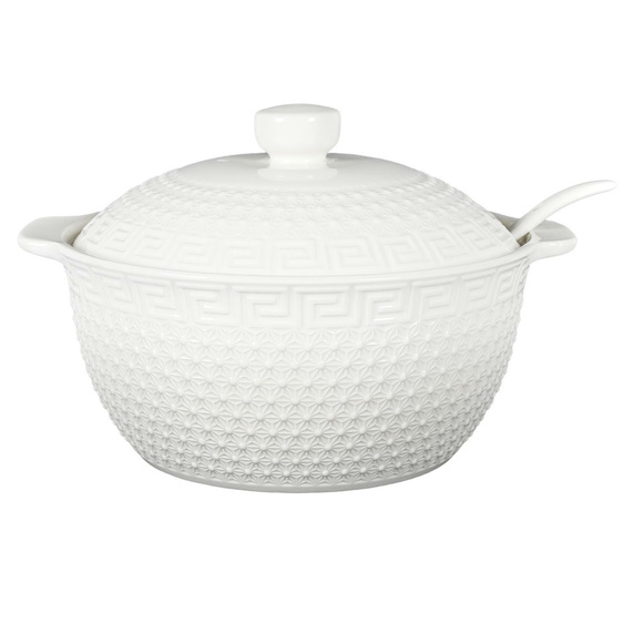 Zestaw do serwowania zup Waza, łyżka, 6  miseczek