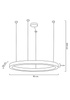 MOOSEE lampa wisząca RING LUXURY 110 złota