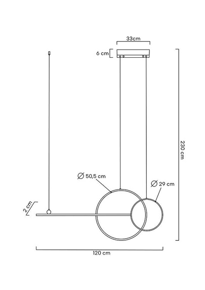 MOOSEE lampa wisząca RAGE czarna
