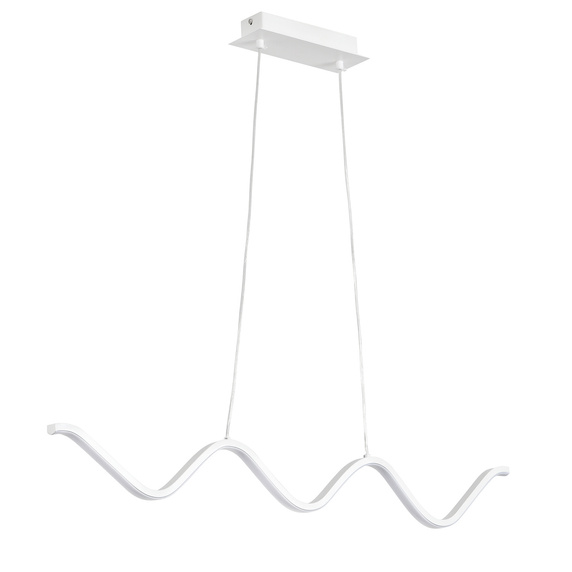 Lampa wisząca ZIGZAG LED biała 90 cm