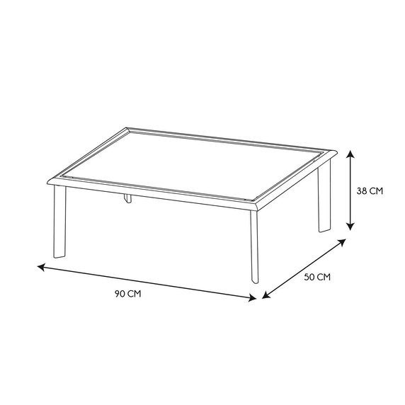 Zestaw ogrodowy Saxo szary
