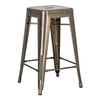 Hoker Paris 66cm metaliczny inspirowany   Tolix