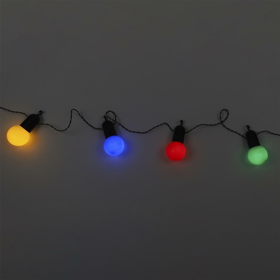 Girlanda solarna żarówkowa 20 LED         kolorowa