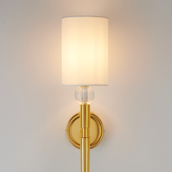 Lampa ścienna DAMA złota 92 cm