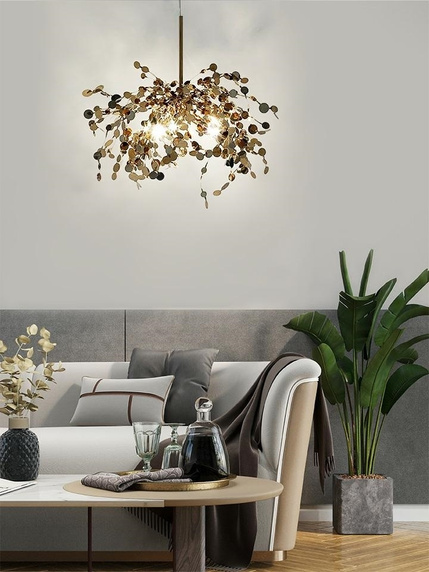 Lampa wisząca MONETE SINGLE złota - metal