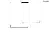 MOOSEE lampa wisząca SHAPE DUO 120 czarna