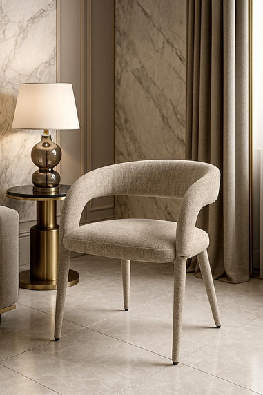 MaMaison krzesło IRIS beżowe