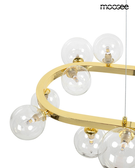 MOOSEE lampa wisząca ALURE OVAL 120 złota