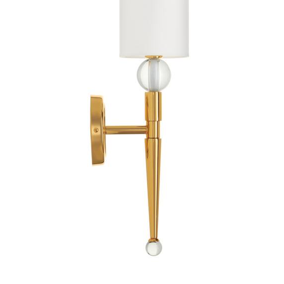 Lampa ścienna DAMA złota 52 cm glamour