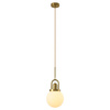 Lampa wisząca PEARL złota 20 cm - klasyczna lampa sufitowa  do salonu