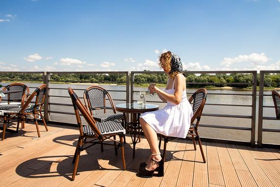 Krzesło ogrodowe CAFE PARIS brązowe rattan