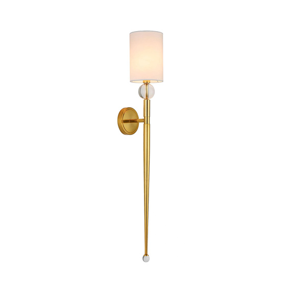 Lampa ścienna DAMA złota 92 cm