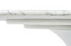 Stół TULIP ELLIPSE MARBLE CARRARA 200     biały - marmur, metal