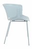 Krzesło GARRET jasnoszare - polipropylen, metal