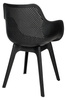 Krzesło LANDI czarne - polipropylen
