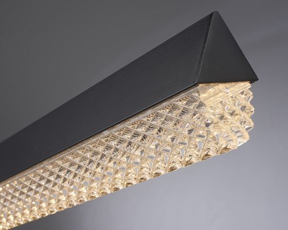 Lampa wisząca LED ANABELLA czarna 120 cm - nowoczesna do salonu, jadalni i biura