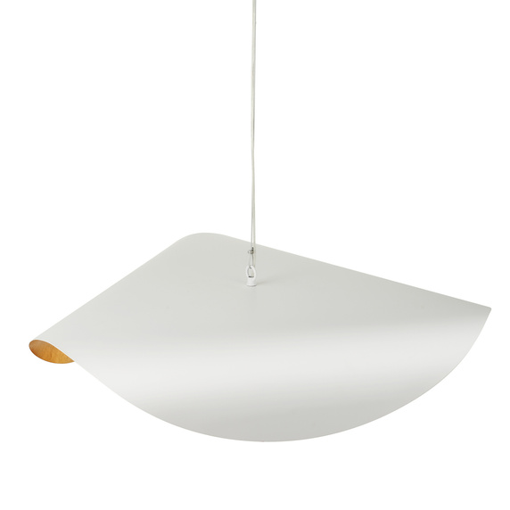 Lampa wisząca ENZO biało złota 60 cm