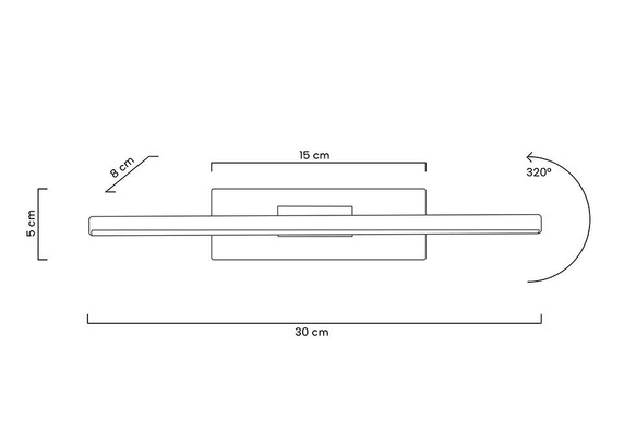 MOOSEE lampa ścienna REM czarna