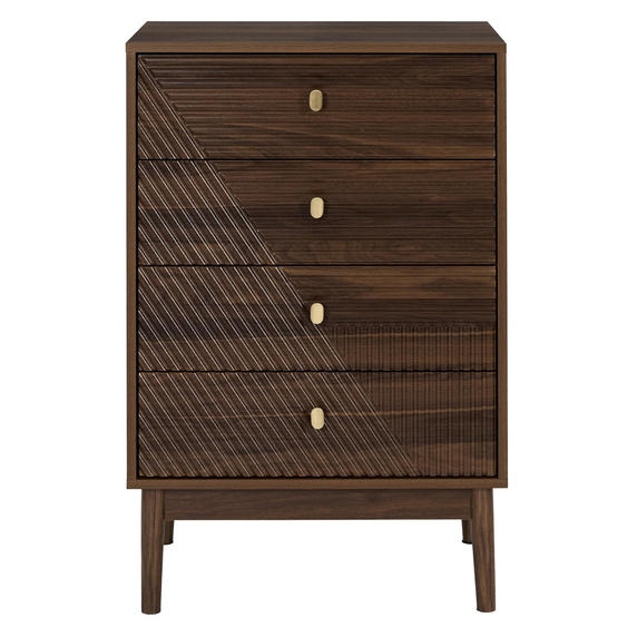 Komoda Tiffany z 4 szufladami  orzech