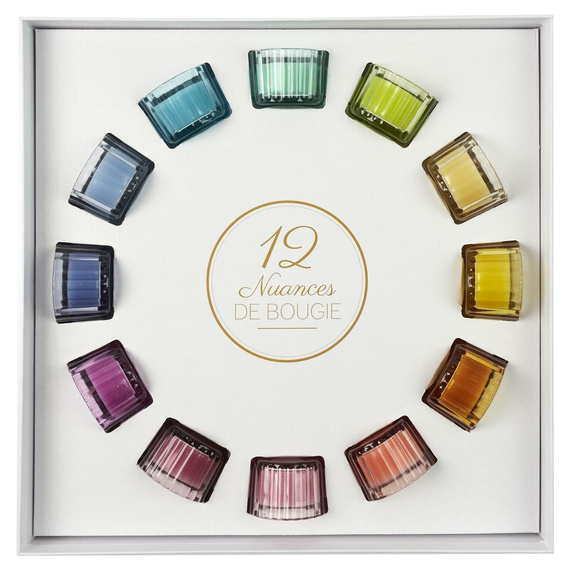 Zestaw 12 perfumowanych świeczek