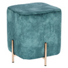 Pufa Izbit Velvet niebieska