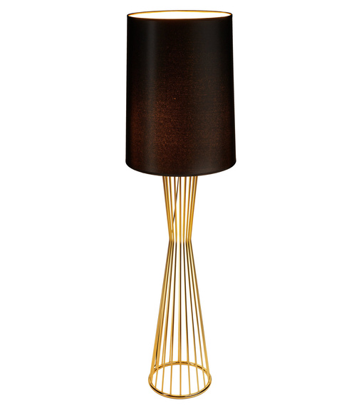 Lampa podłogowa FILO-1 czarno - złota 145 cm