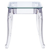 Stół Ghost 62x62cm transparentny