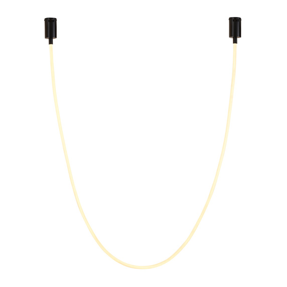 Lampa wisząca SNAKE LED wąż ledowy czarna 400 cm